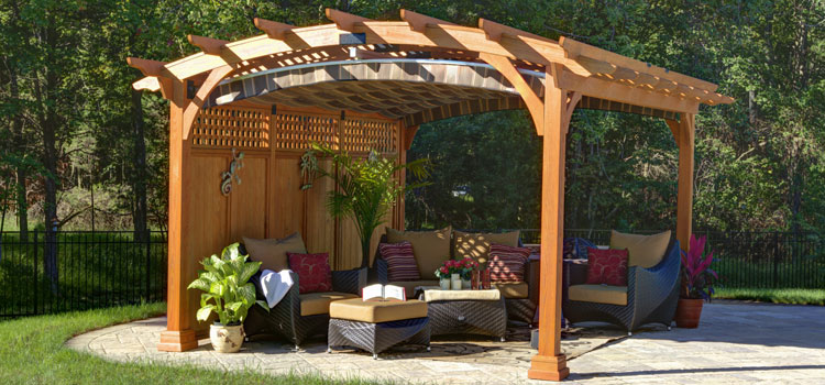 Modern Wood Pergola Installation in Sunland-Tujunga, CA